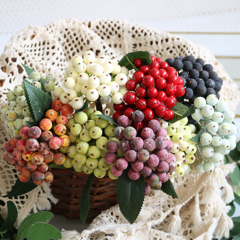 Florist Supply Bulk - 1Pcs Artificial Berry Stem Flower Head