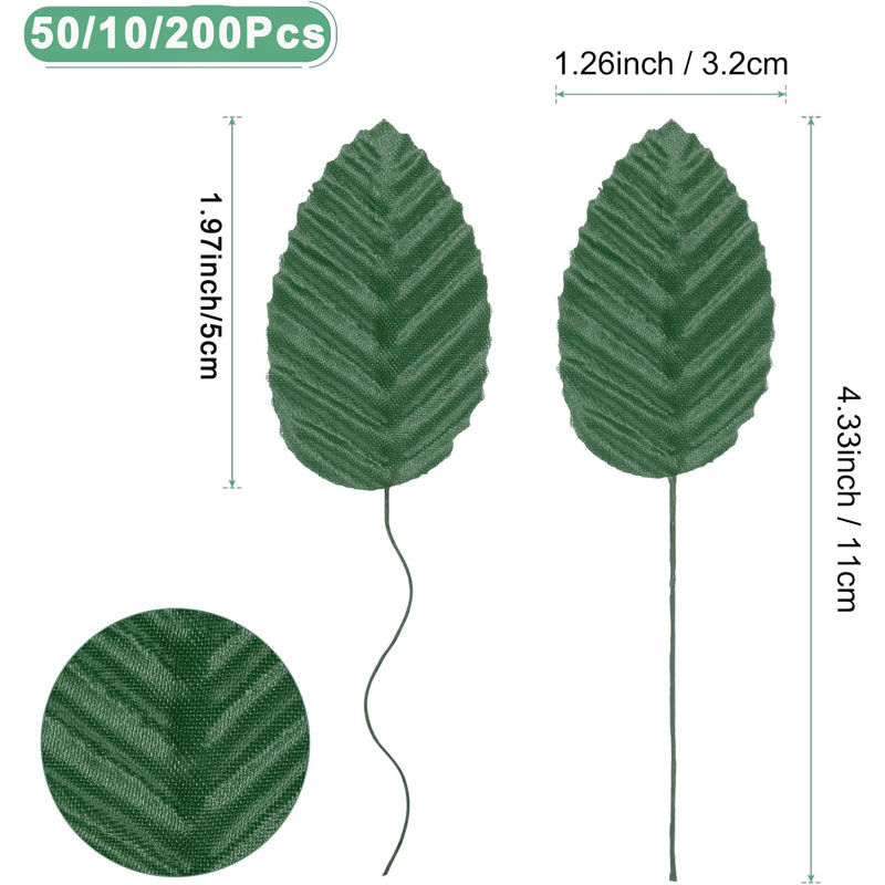 50/100/200Pcs Artificial Silk  - đánh giá và giá Florist Supply Bulk