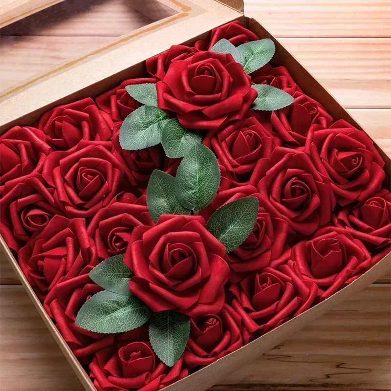 50/5PCS Artificial Foam Rose F - đánh giá và giá Florist Supply Bulk