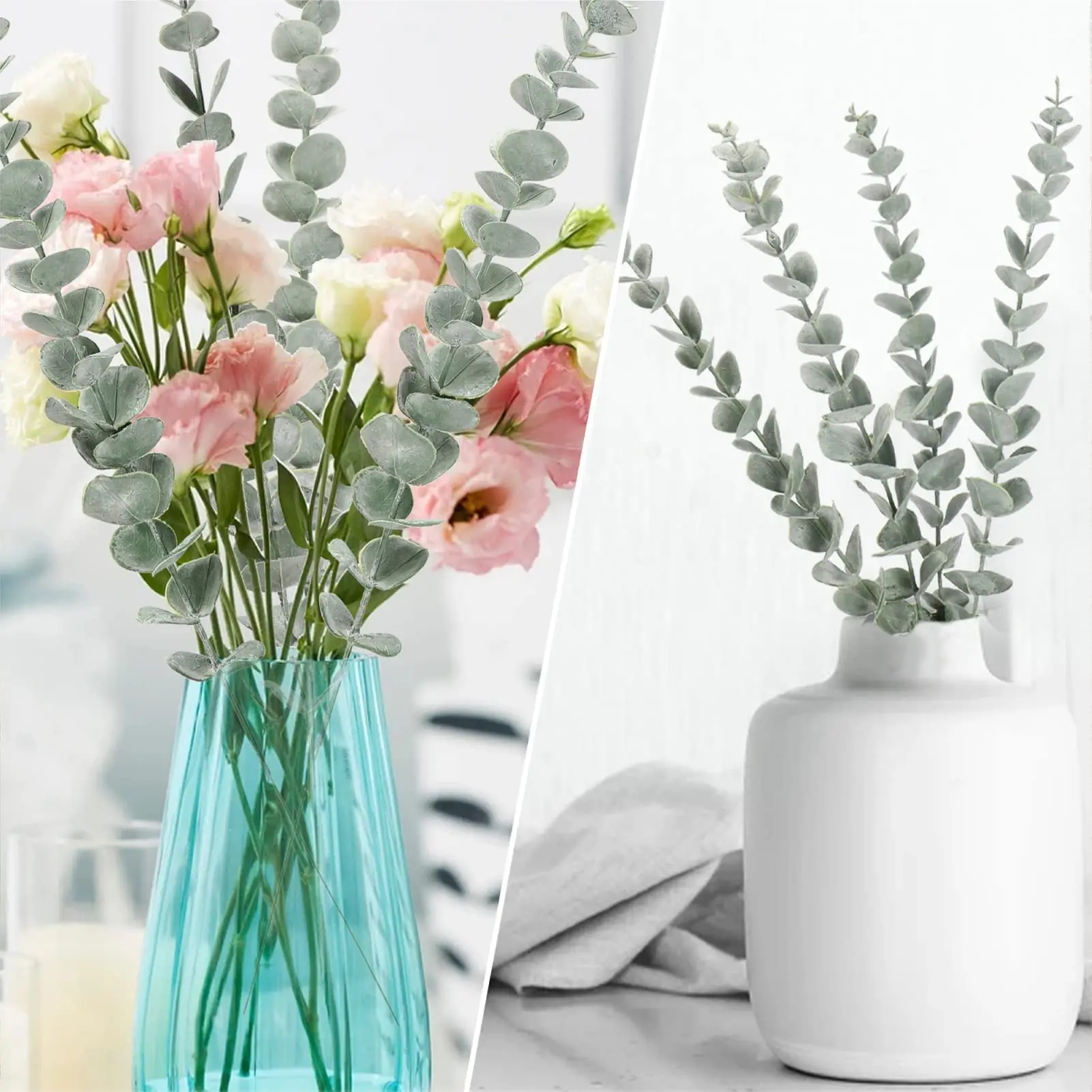 10pcs 38cm Eucalyptus Stems Ar - đánh giá và giá Florist Supply Bulk