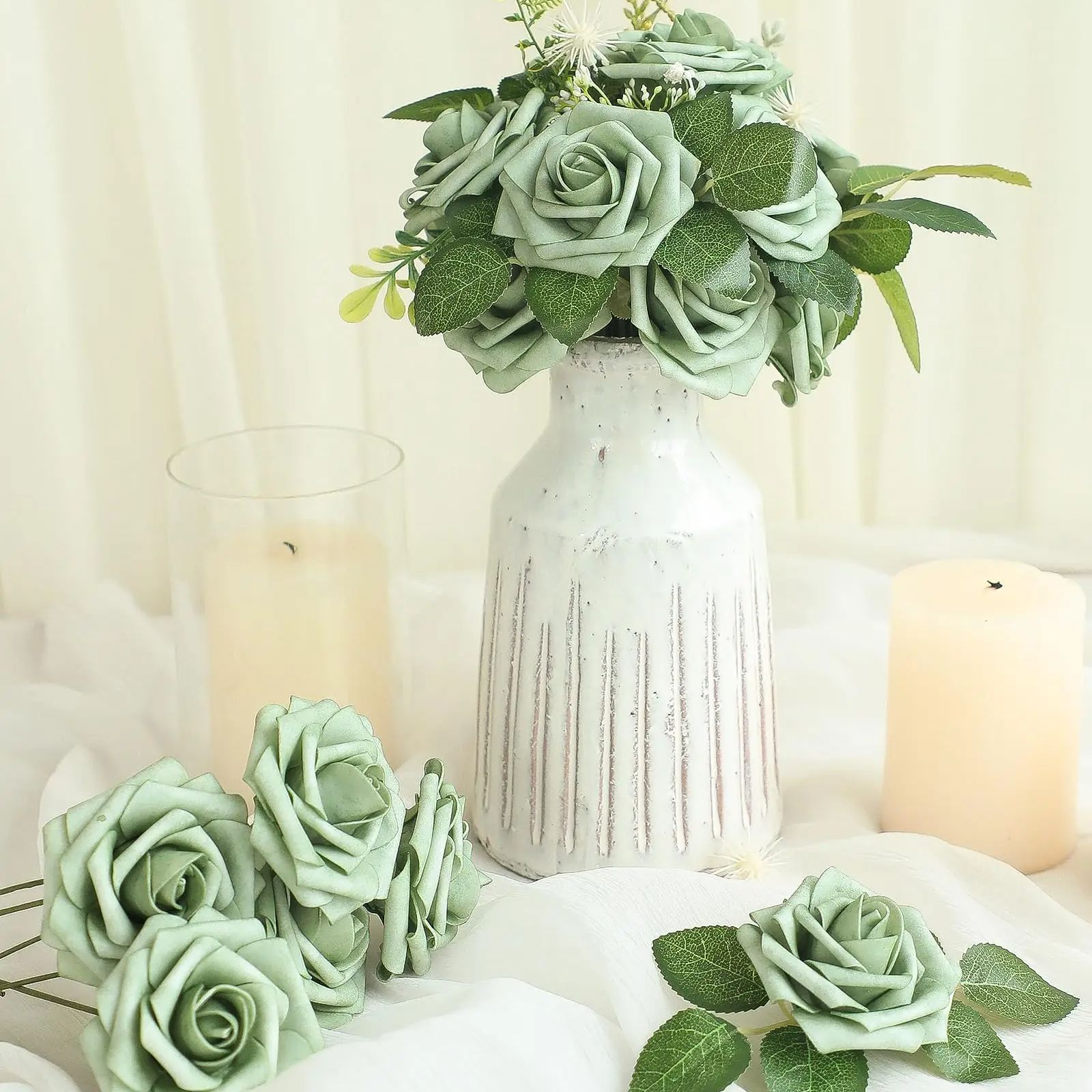 Artificial Flowers 25pcs Real  - đánh giá và giá Florist Supply Bulk