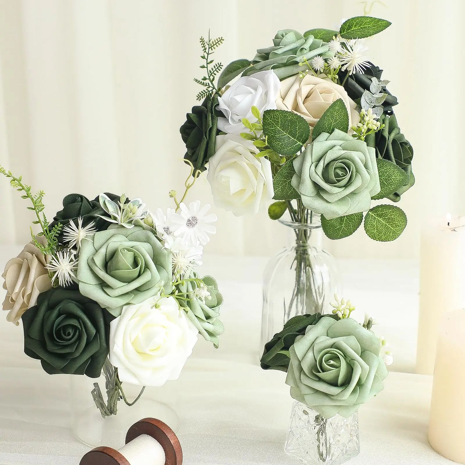 Artificial Flowers 25pcs Real  - đánh giá và giá Florist Supply Bulk