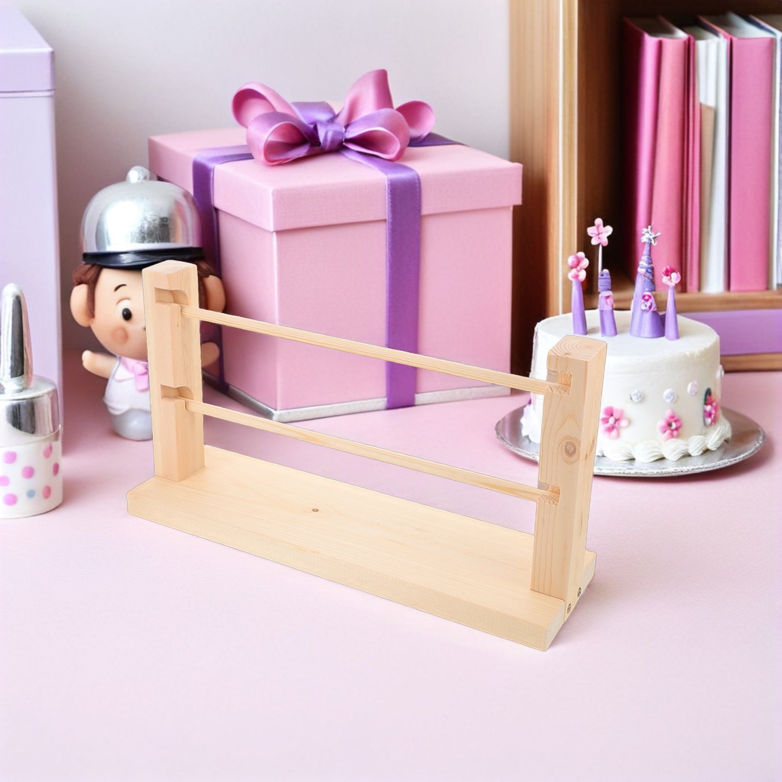 Wooden Ribbon Organizer Rack 2 - đánh giá và giá Florist Supply Shop