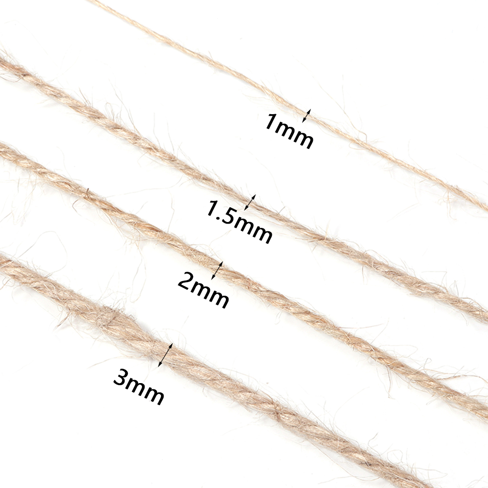 100Meters Natural Jute Cords S - đánh giá và giá Twine Jute Natural