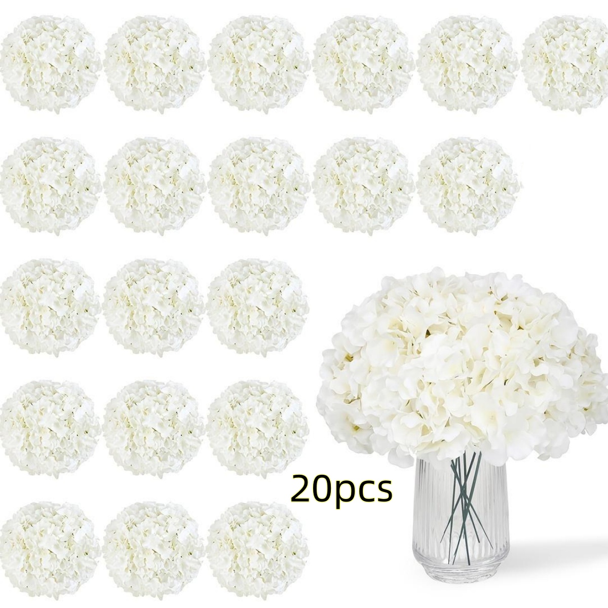 20 Artificial Hydrangea Flower - đánh giá và giá Florist Supply Bulk