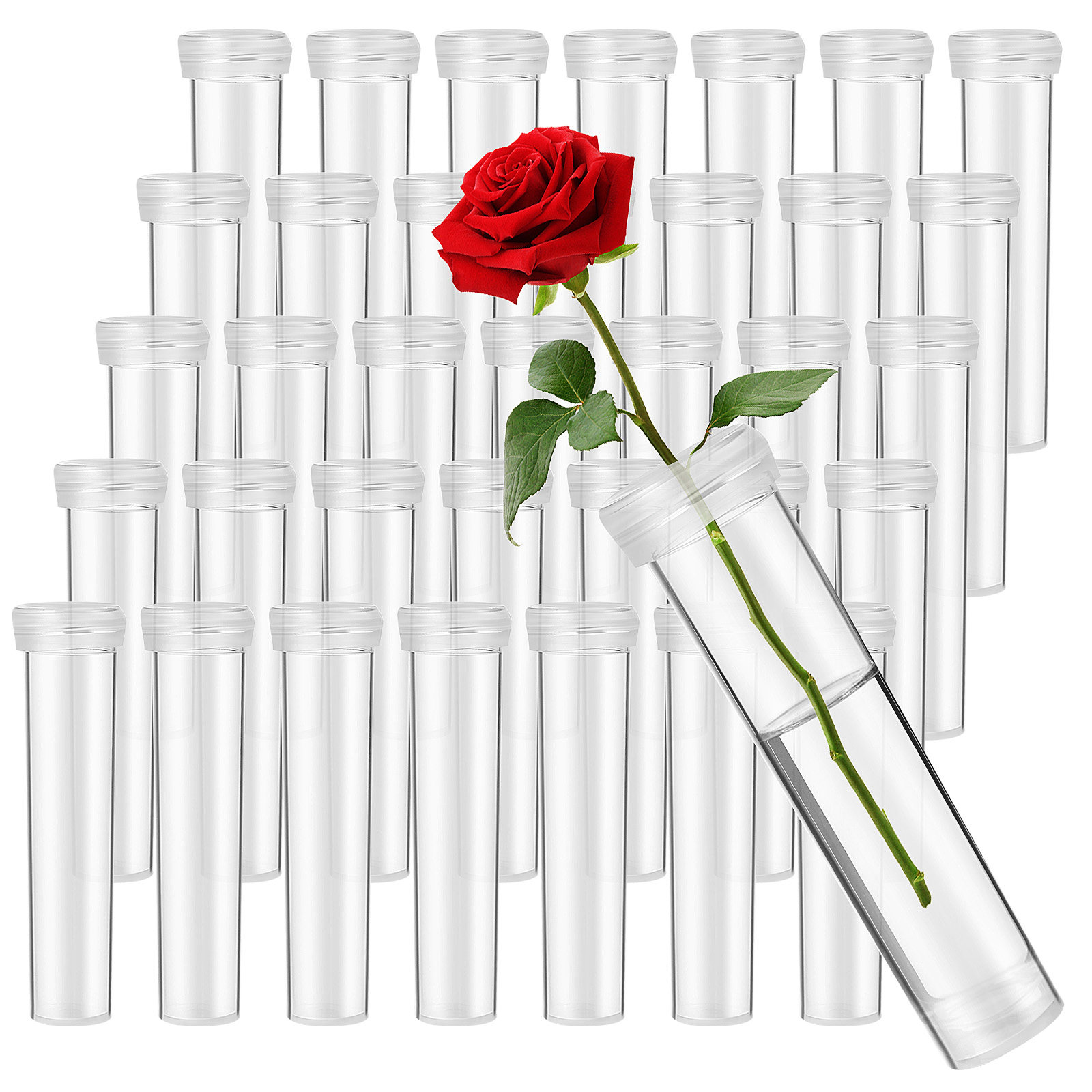 100Pcs Flower Water Tubes Leak - đánh giá và giá Stem Extender Tube