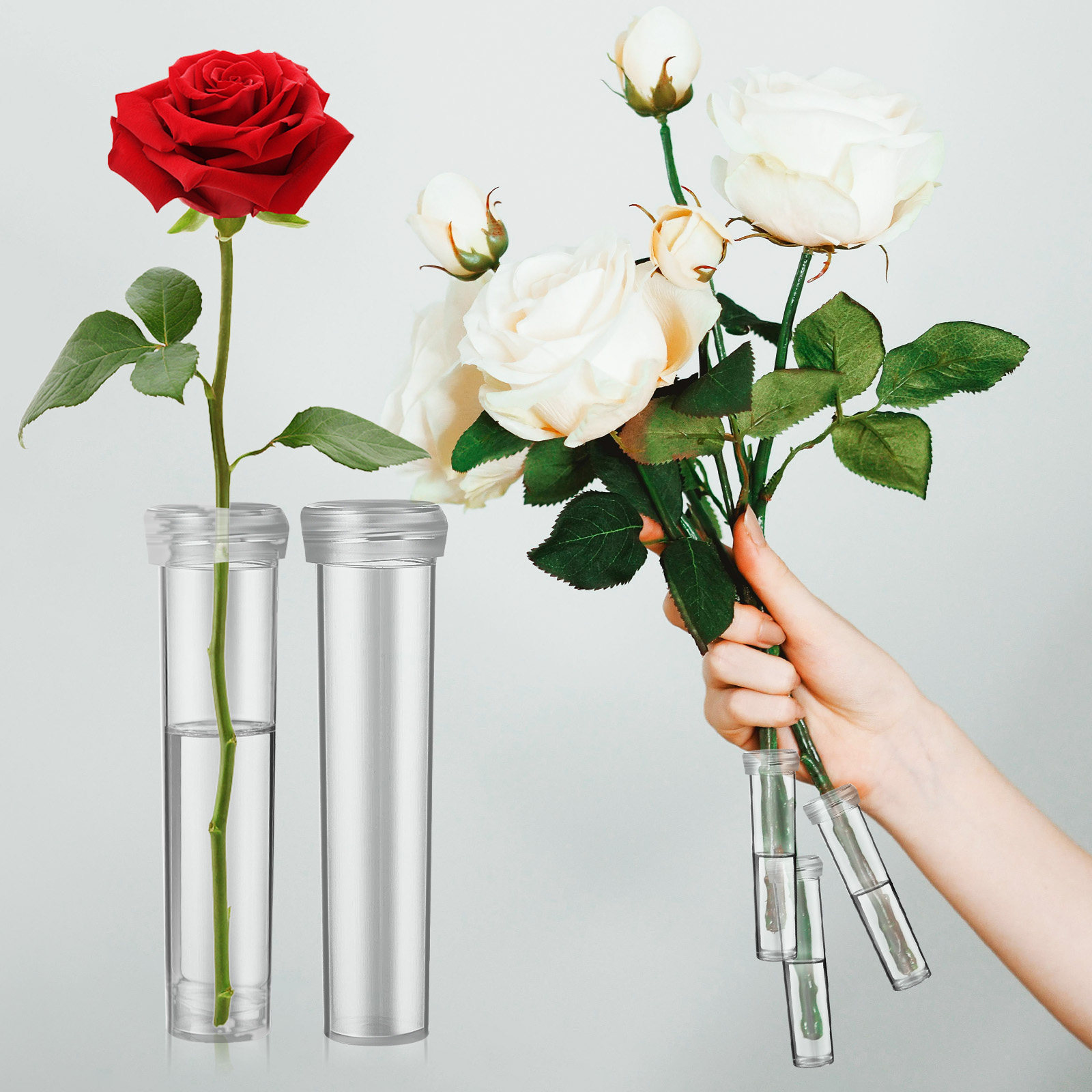 100Pcs Flower Water Tubes Leak - đánh giá và giá Stem Extender Tube