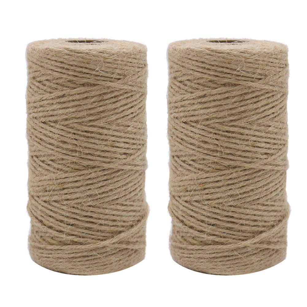 2Pcs X 333 Feet 2Mm 3Ply Jute  - đánh giá và giá Twine Jute Natural