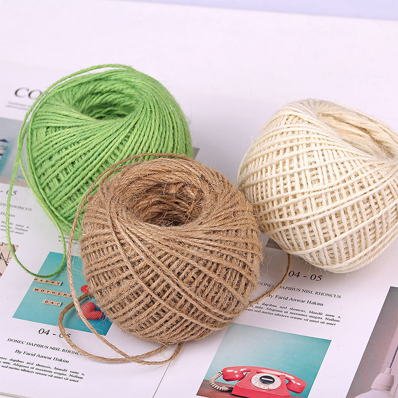 DIY Natural 2mm 50M/Roll Color - đánh giá và giá Twine Jute Natural