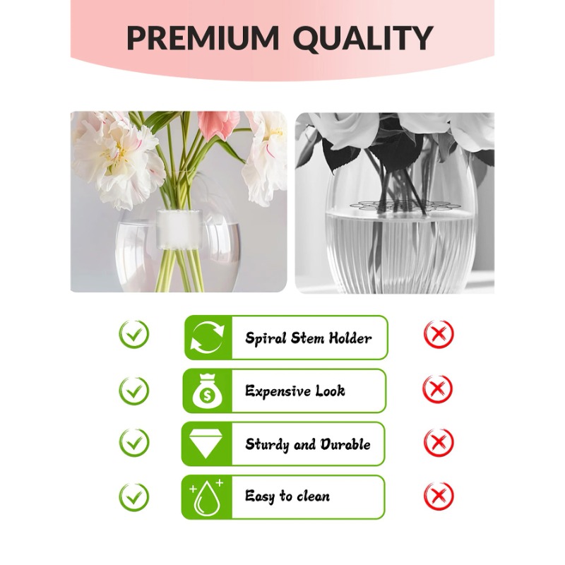 Spiral Stem Holder Sturdy Clea - đánh giá và giá Florist Supply Bulk