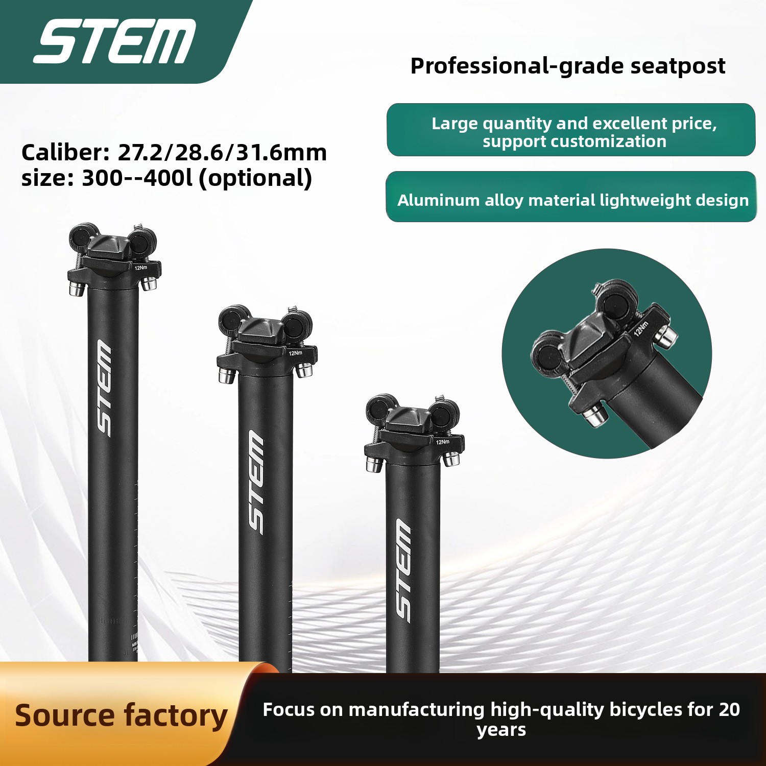 STEM Mountain Bike Seat Bar Al - đánh giá và giá Stem Extender Tube