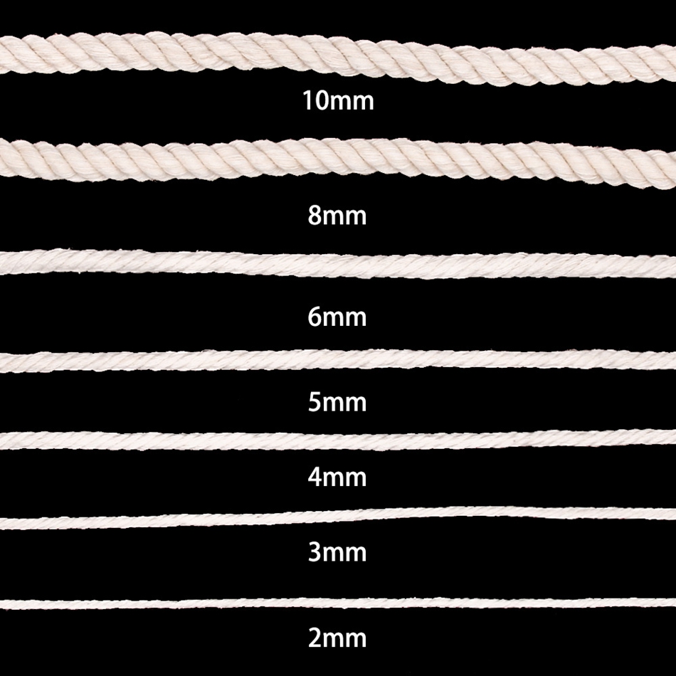 1mm-10mm 100% Cotton Macrame C - đánh giá và giá Twine Jute Natural