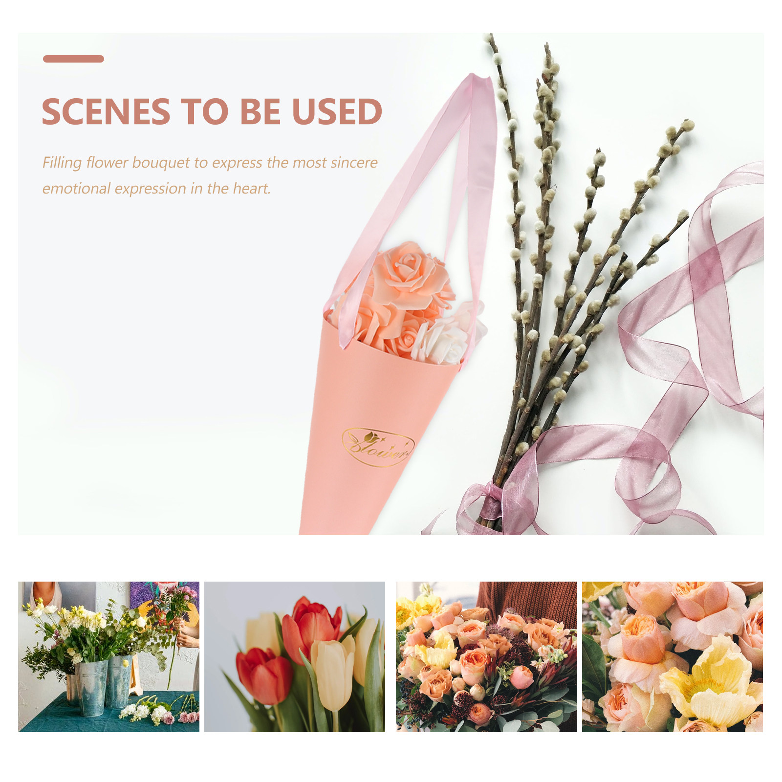 6Pcs Flower Bouquet Bags Chic  - đánh giá và giá Florist Supply Shop